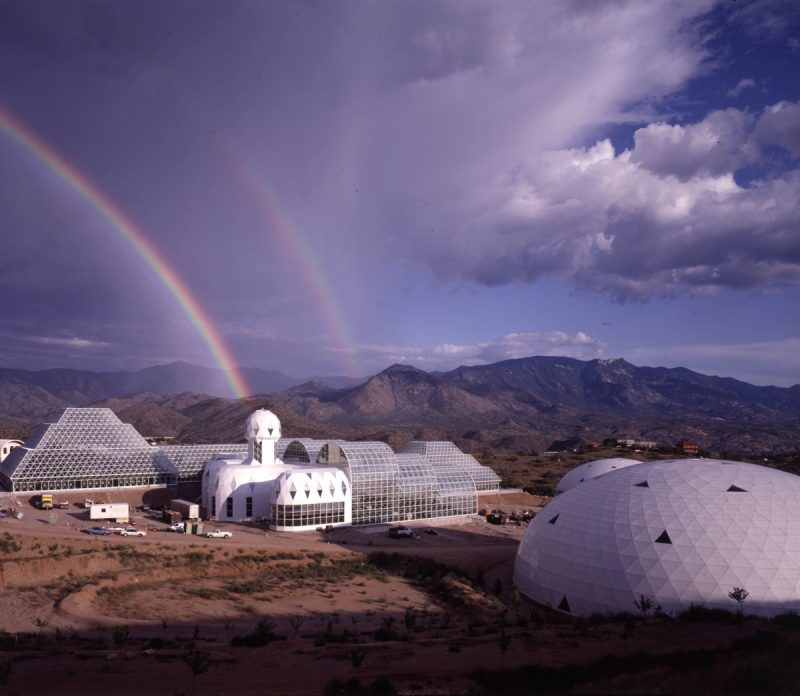 STATEK KOSMICZNY-ZIEMIA Biosfera-2-Zewnętrza Dzięki uprzejmości-NEON